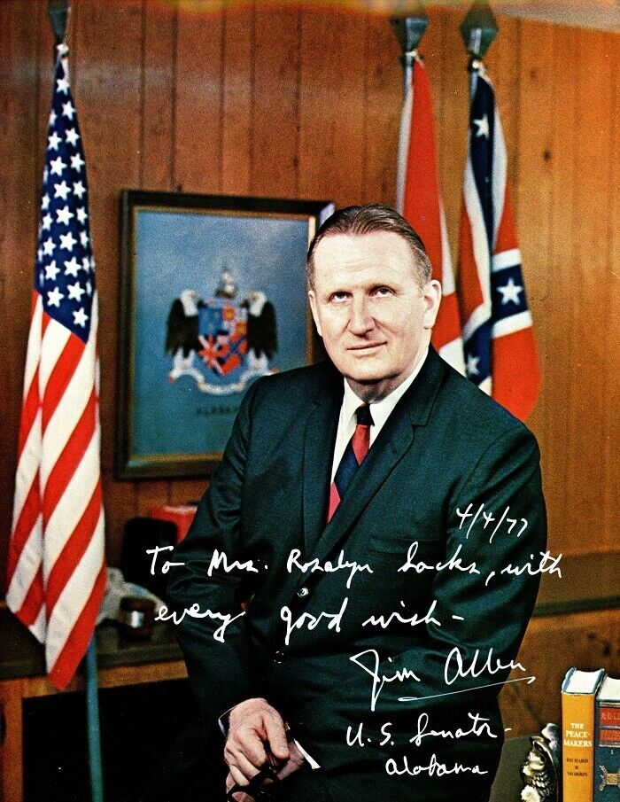 Alabama Senator JAMES B. ALLEN Signed Photo Poster painting
