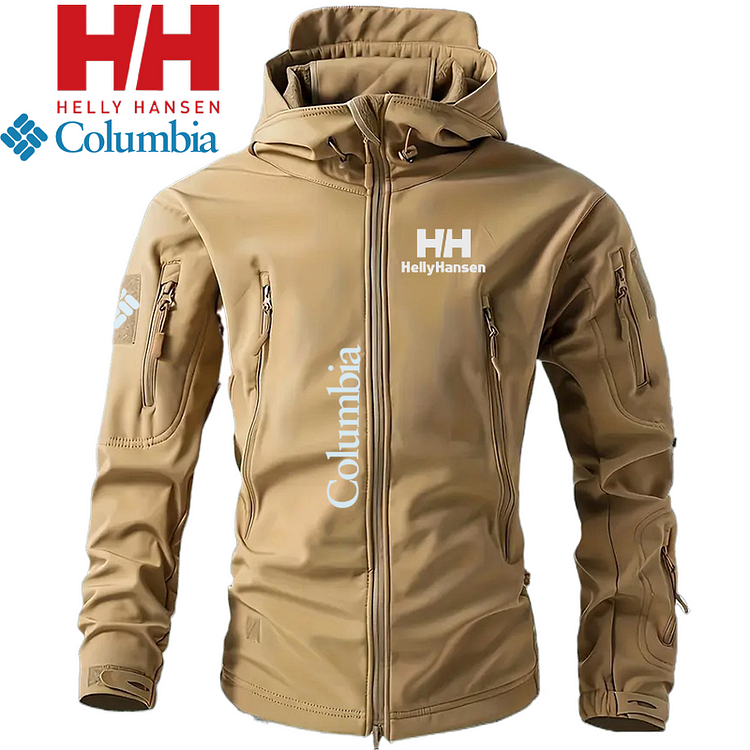 🍁 HellyHansen a Columbia spojily síly, aby vytvořily pánskou taktickou, nepromokavou podzimní bundu pro outdoorové aktivity.