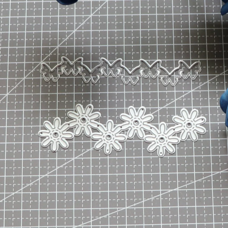 Flower Petal Floret Butterfly Set Scrapbooking Paper Metal Craft Cutting Dies For Card Making Cut Die 2021 Embossing New