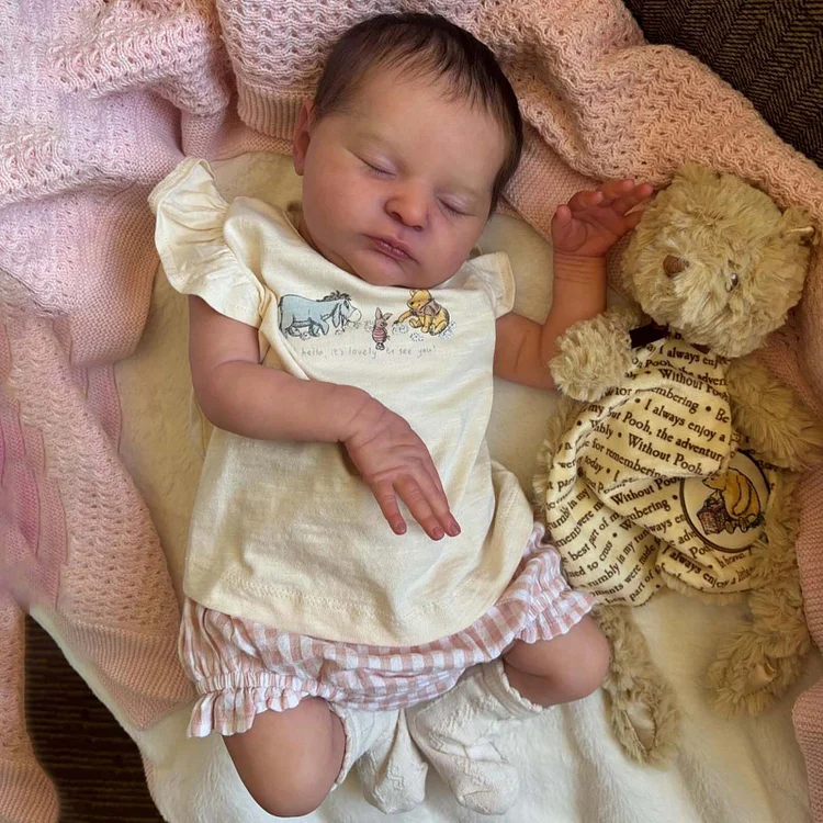 [New Series] 20" Sleeping Reborn Girl Cute Truly Handmade Reborn Doll Named Borada