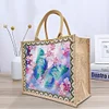 DIY Garden Butterfly Diamond Painting Replaceable Canvas Linen Tote Bag