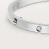 CARTIER LOVE BRACELET, SMALL MODEL, 4 DIAMONDS