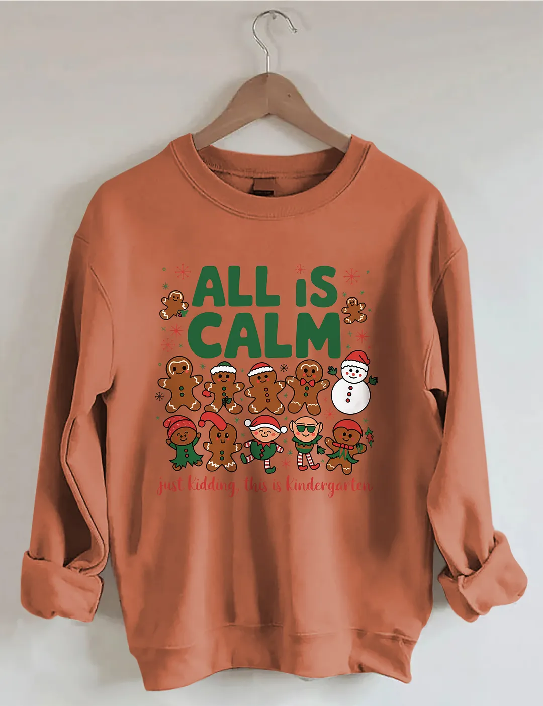 Kindergarten Teacher Christmas Sweatshirt