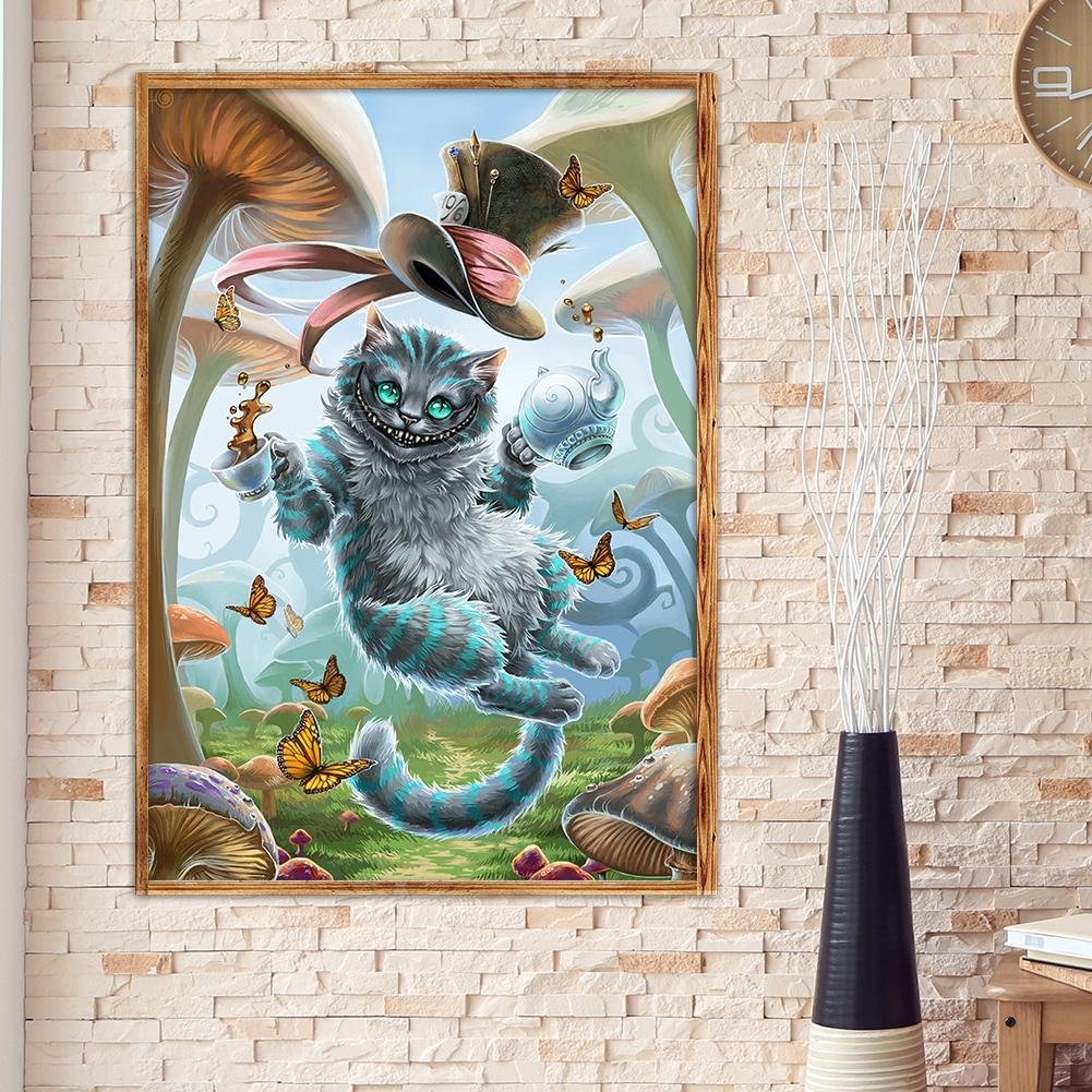 Diamond Painting - Full Round - Naughty Cat
