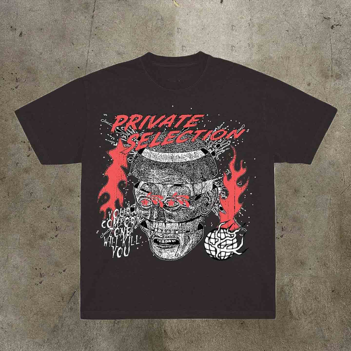 Vintage Comfort Zone Casual Cotton Short Sleeve T-Shirt