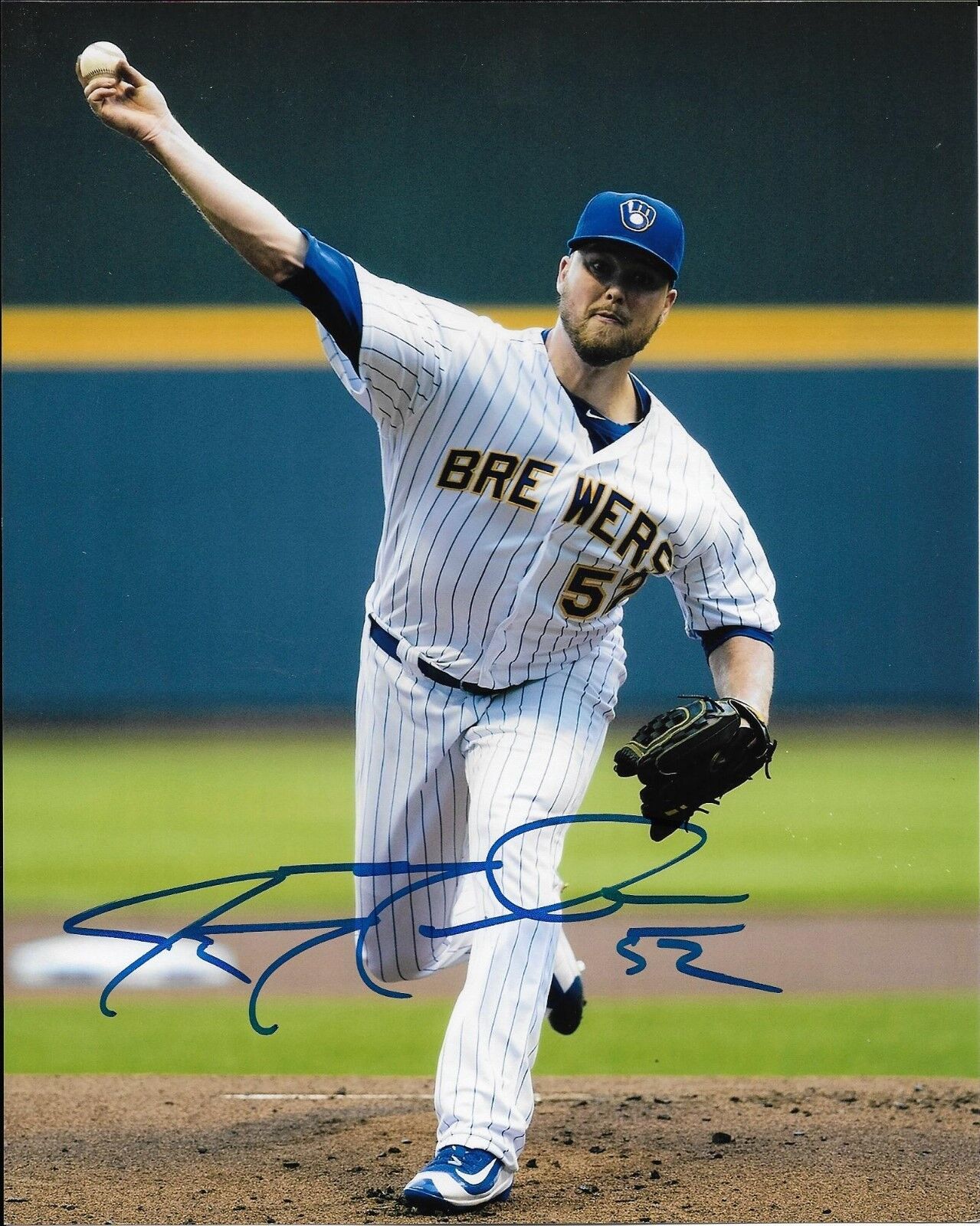 JIMMY NELSON signed autographed MILWAUKEE BREWERS 8x10 Photo Poster painting w/COA