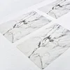 2PCS/SET Marble Pattern Anti-Slip Heat Insulated PVC Dining Table Kitchen Coffee Tea Place Mat Tableware Pad Mat