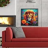 Diamond Painting-DIY Full Round Drill Lion(40*40 CM)