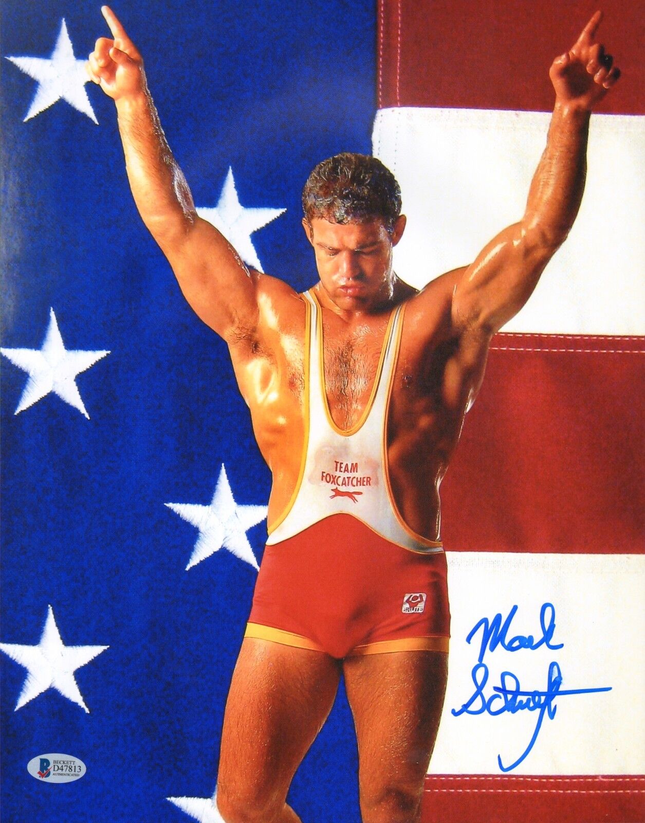 Mark Schultz Signed 11x14 Photo Poster painting BAS COA Foxcatcher Wrestling Picture Autograph 1