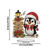 2D Flat Christmas Print DIY Diamond Painting Desktop Ornaments Kit Table Decor