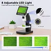 1000X Digital Microscope 4.3inch Screen Soldering Coin Microscope w/ 8 LED Light
