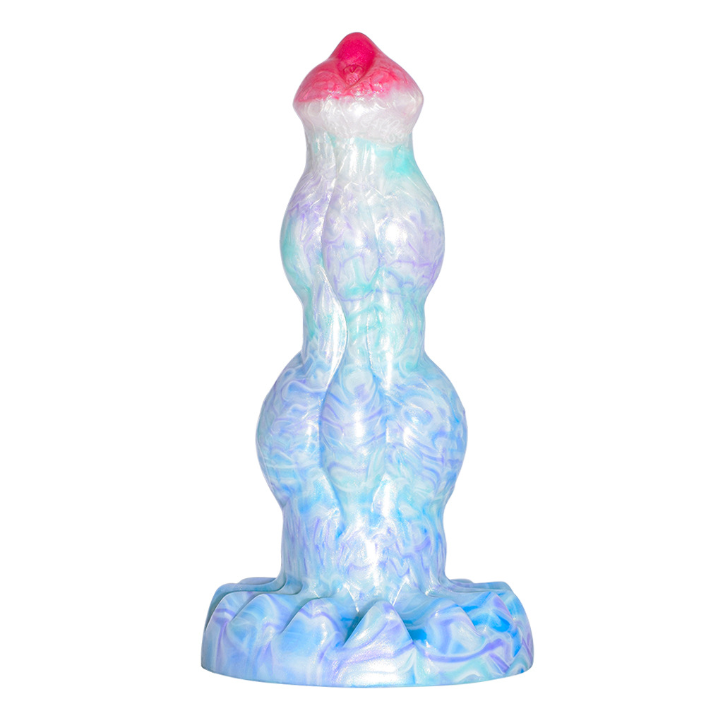 9 Inch Double Knot Dog Dildo Fantasy Silicone Animal Penis 