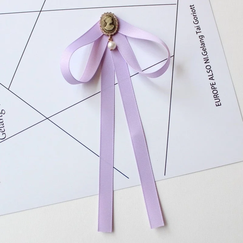 Hand-made Bow Tie Ladies Unisex Banking Stewardess Student Performs Career Korean White Shirt Black Bowtie Classic Trendy Gifts