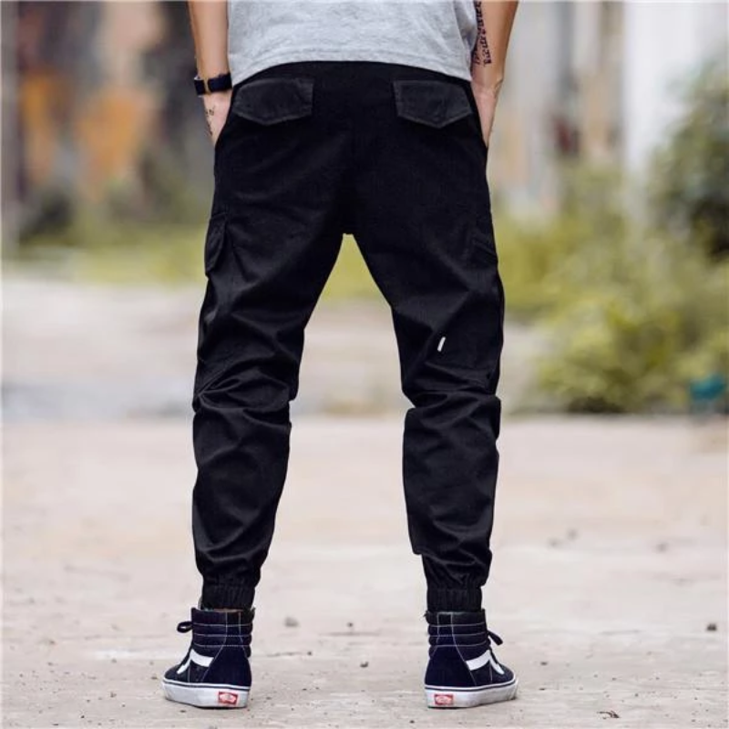 Men' s Cuffed Cargo Streetwear Joggers