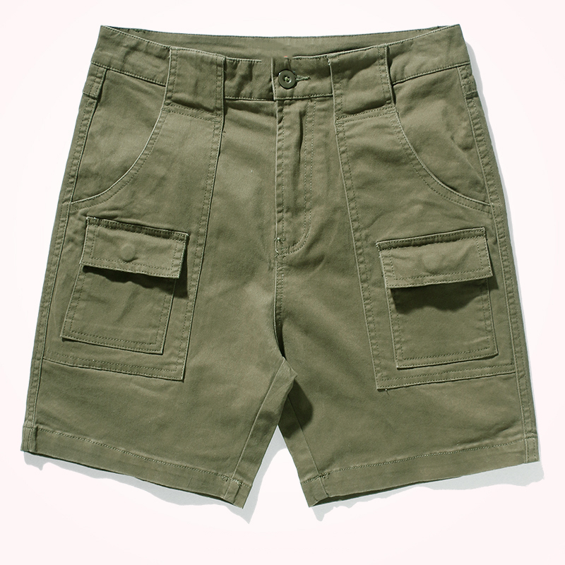 Vintage Stretch Casual Multi-Pocket Cargo Shorts