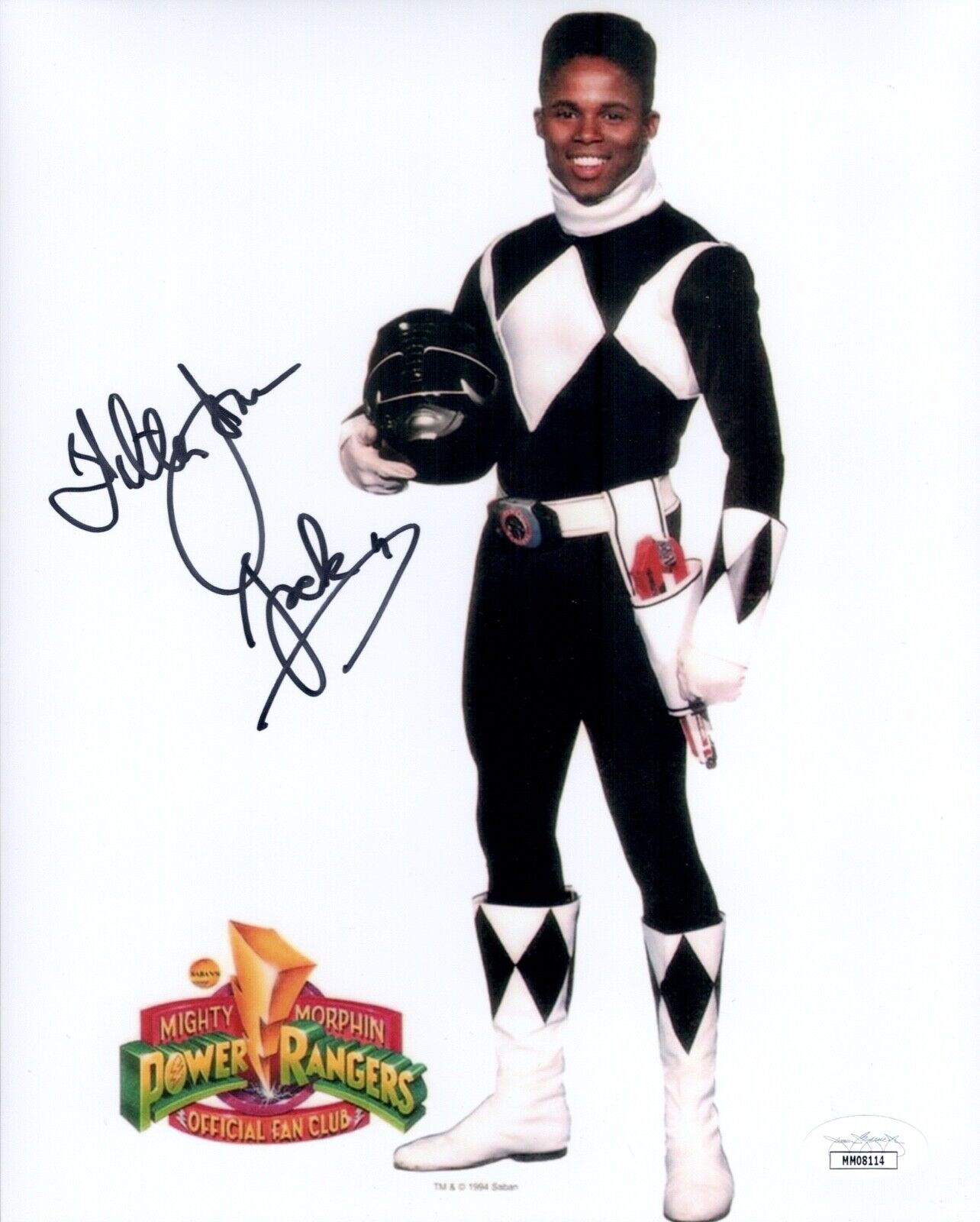 WALTER JONES Signed MIGHTY MORPHIN POWER RANGERS 8x10 Photo Poster painting Autograph JSA COA