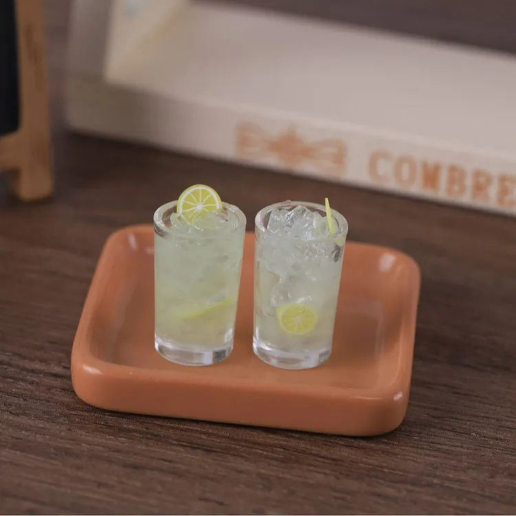 Mini Lemon Summer Drink Resin Charm
