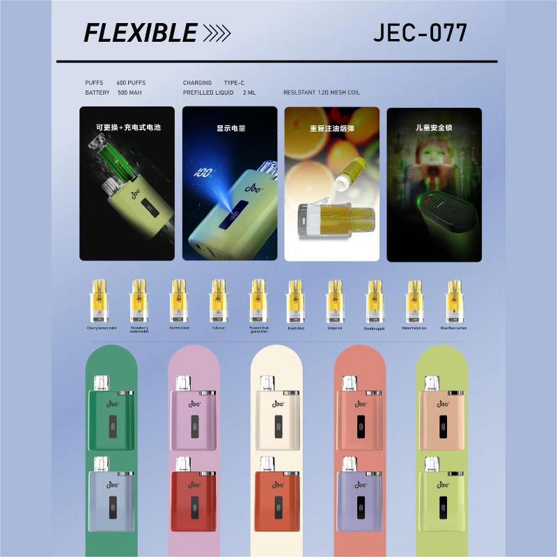 JEC-077 600 Puffs Disposable Vape Wholesale JEC CTYVape