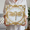 Dragonfly DIY Pearl Diamond Art Kit for Adults Home Decor 25x25cm With Frame