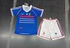 Joyfball 1998 Kids Size Retro France Home Football Shirt 1:1 Thai Quality