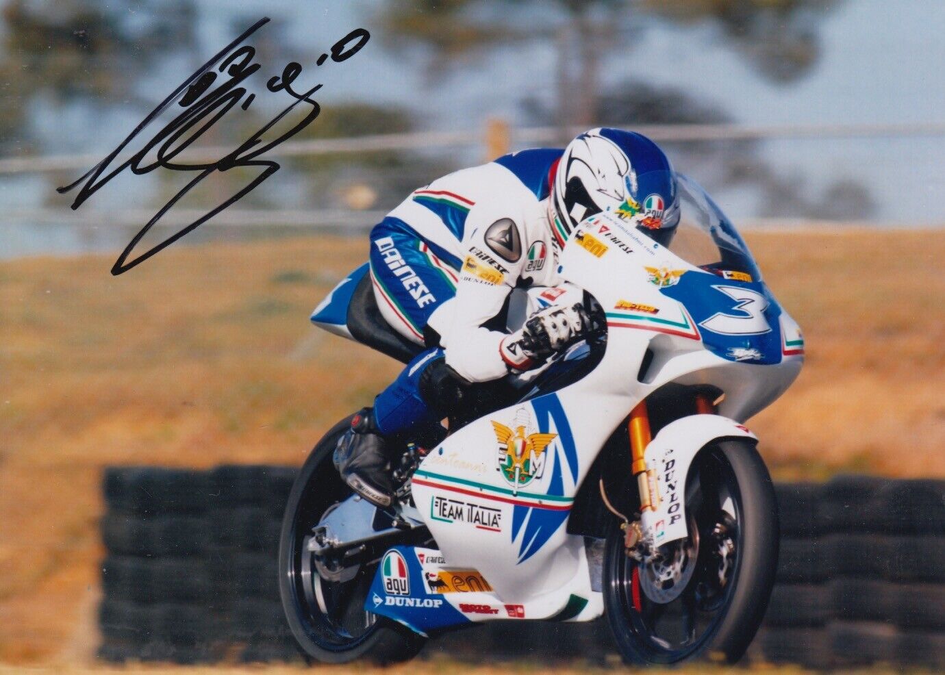 LUIGI MORCIANO HAND SIGNED 7X5 Photo Poster painting MOTOGP 125CC AUTOGRAPH