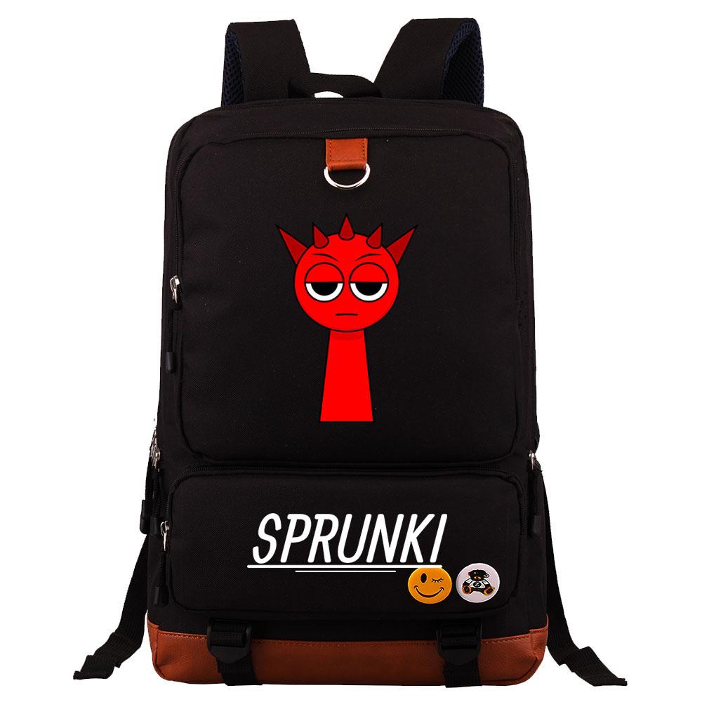 Mayoulove Sprunki Backpack Lightweight Design with Multiple Compartments for School Use-Mayoulove