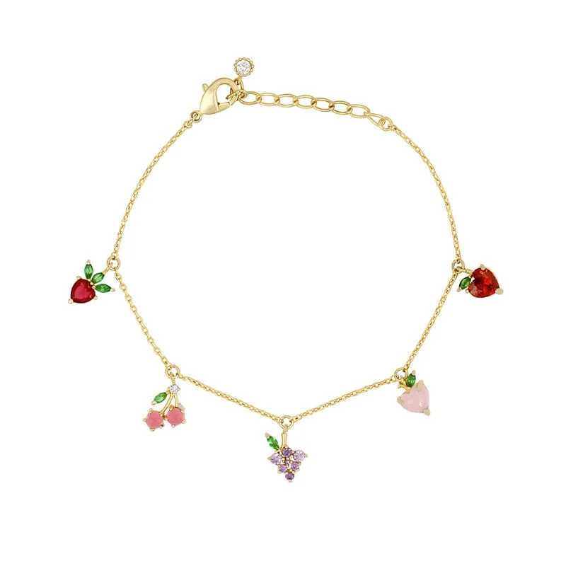 Colorful Crystal Fruits Bracelet