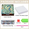 Wooden DIY Seahorse Diamond Painting Kit Note Box with 160 Papers for Office