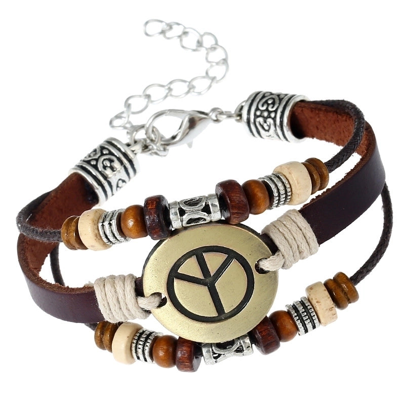 Occident And The United States Cortex Bracelet (lobster Claw Clasping Peace Sign) Nhnpk0901-lobster Claw Clasping Peace Sign