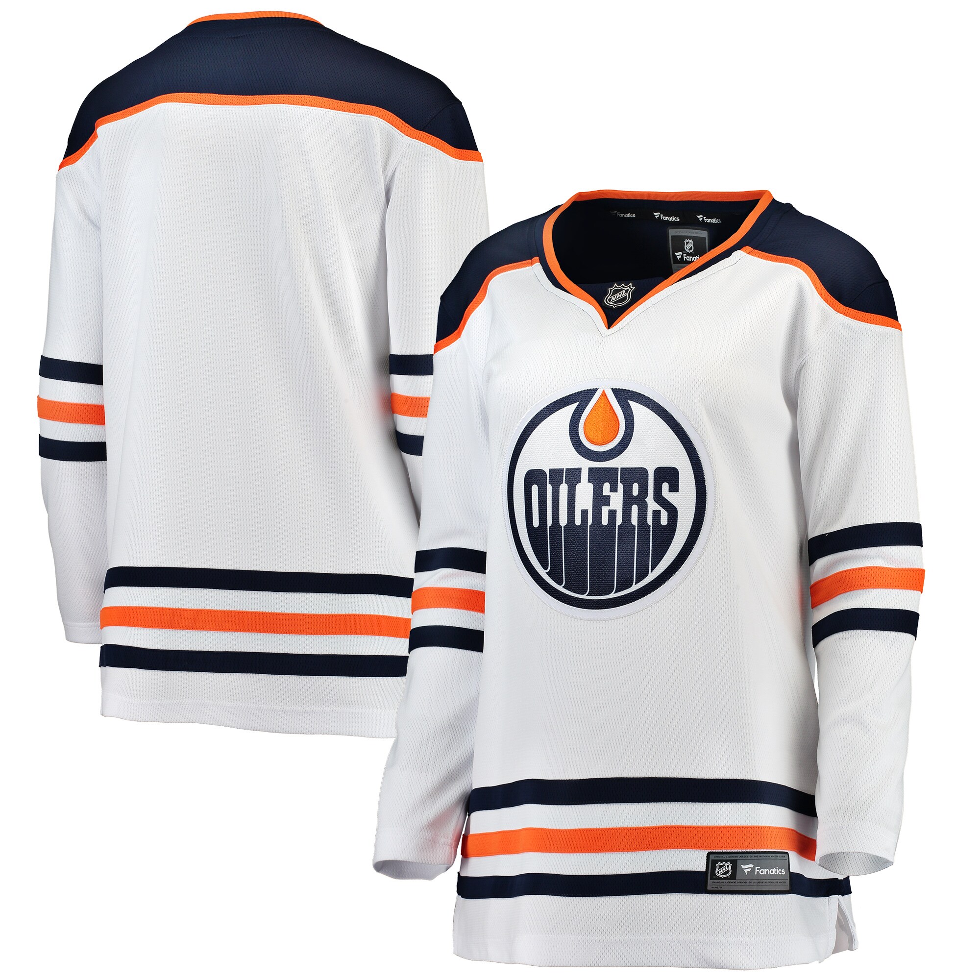 Edmonton Oilers Fanatics Women&rsquo;s Away Breakaway Jersey &ndash; White mysite