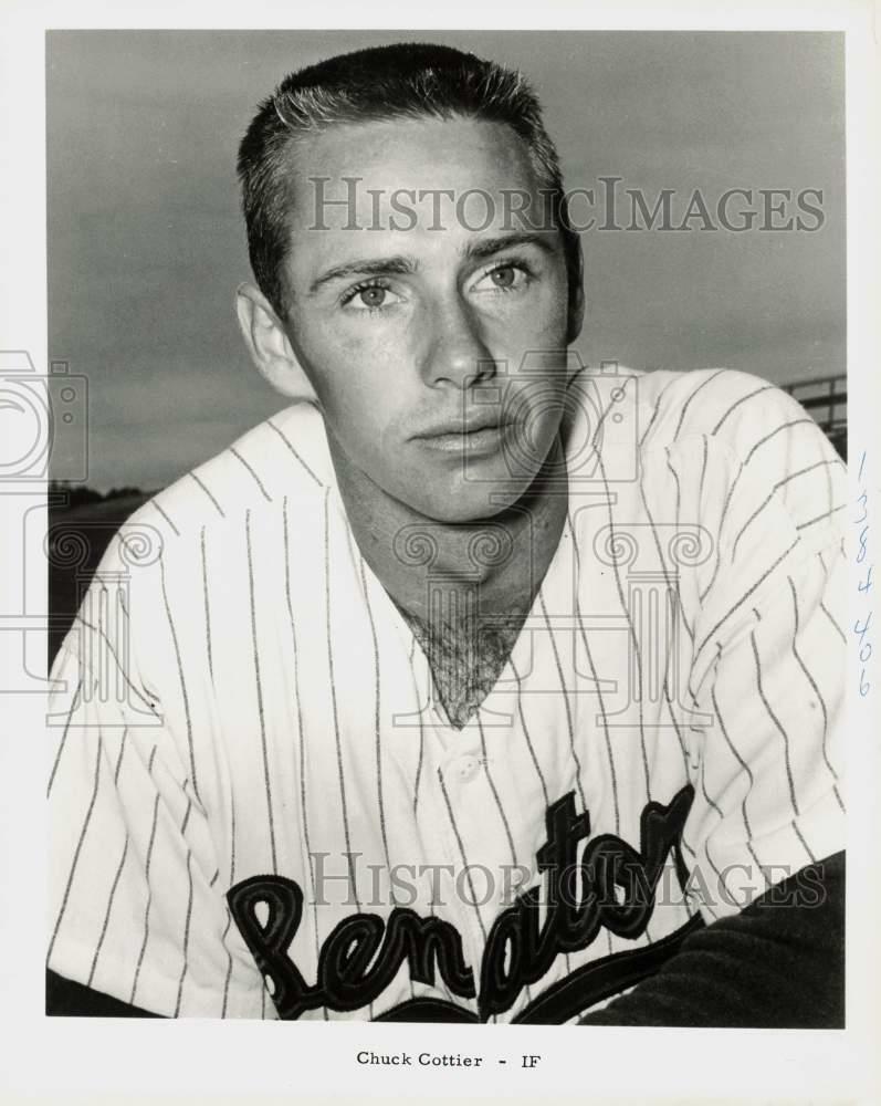 Press Photo Poster painting Washington Senators' Chuck Cottier - IF - kfx17893