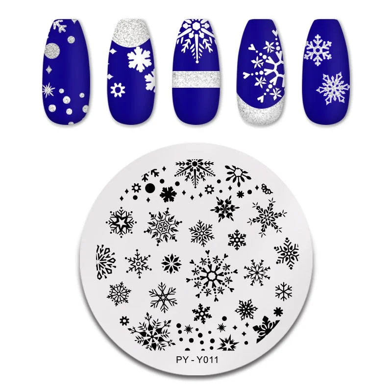 PICT YOU Square Lace Series Nail Stamping Plates Stencil Stainless Steel Tools Nail Art Stamp Design for DIY Image Plate-Nail Inspo