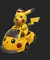 Small & Big Scale Pikachu with Pikachu Car - Pokemon Resin Statue - sun Studio
