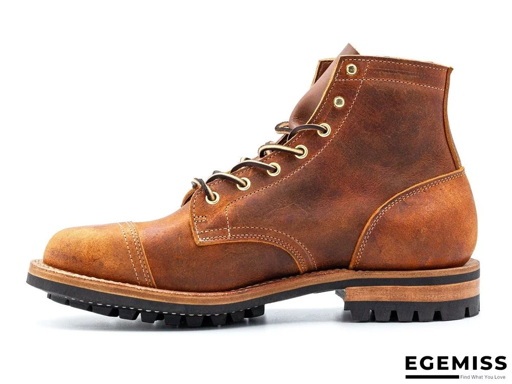 Cow Split Leather Men Boots Comfortable Boots Men Footwear Rubber Ankle Boots Men's Shoes | EGEMISS