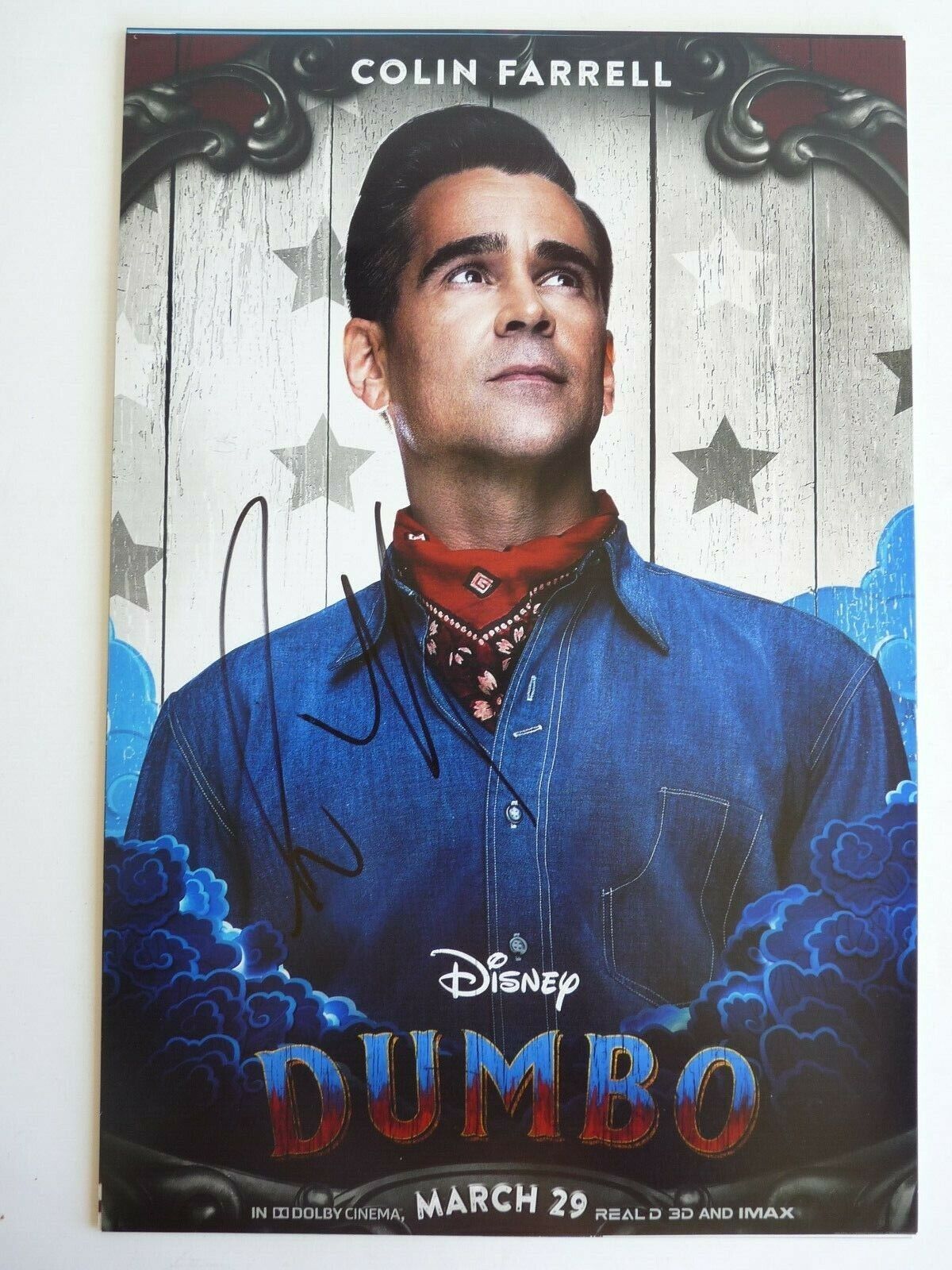 Colin Farrell Signed Autograph Dumbo 12x18 Movie Photo Poster painting Beckett BAS Certified G