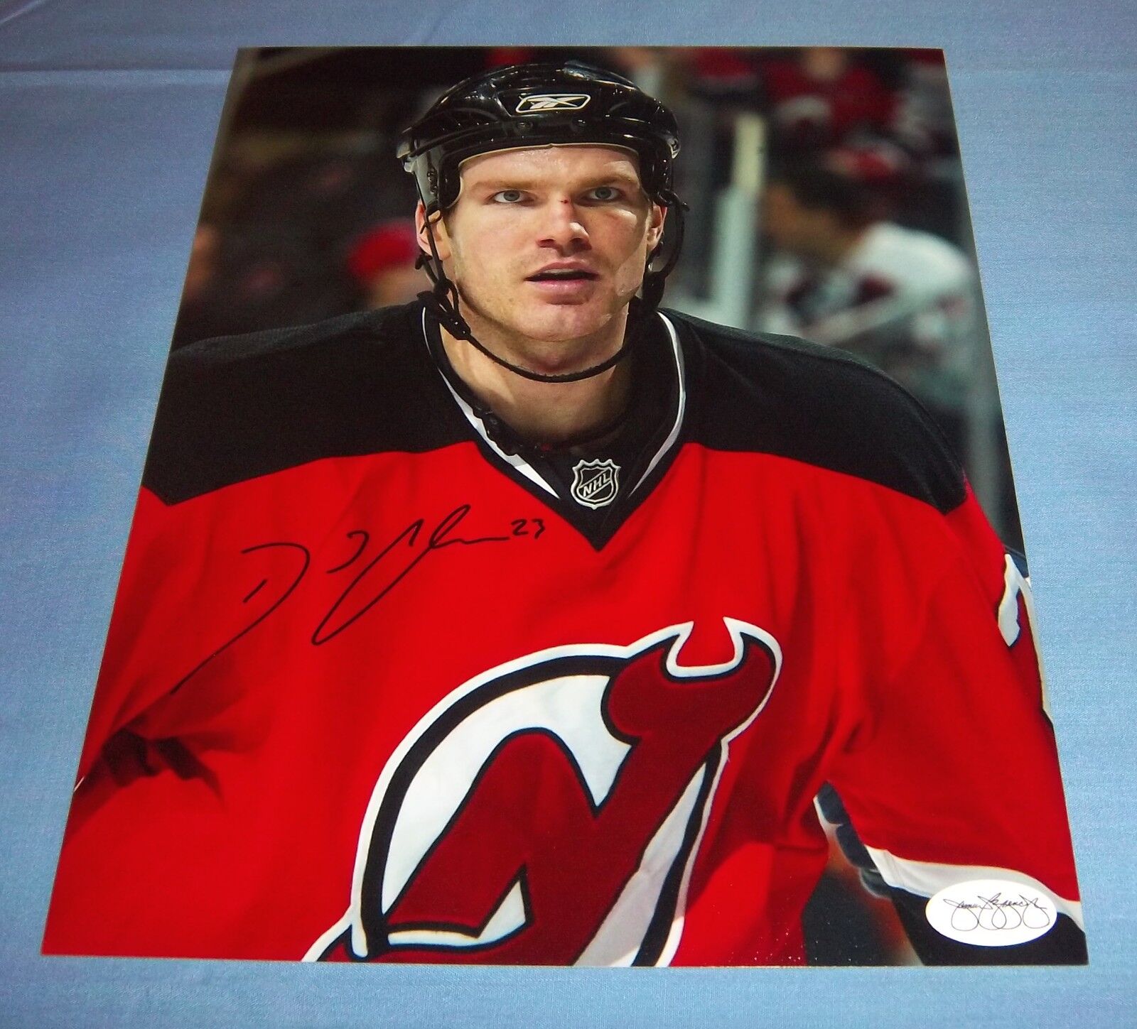 New Jersey Devils David Clarkson Signed Autographed 8x10 Photo Poster painting JSA Hologram A