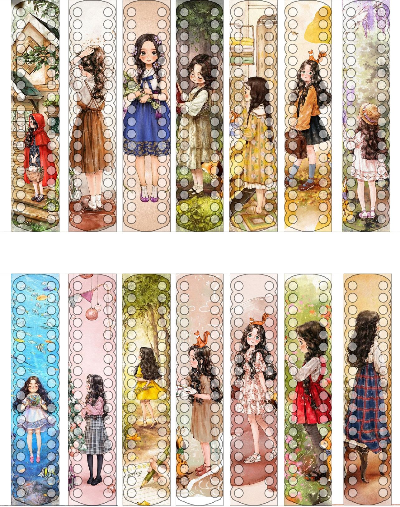 SBX17-14 sets [Mori women series [1] DMC bilateral wire board 20cm]  Painting Fairy Cross Stitch