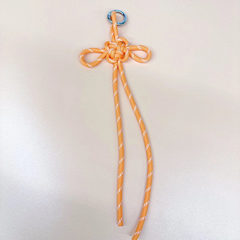 Miu Series Chinese Knot Bag Pendant Lanyard Pendant Hand-Woven Pendant Mobile Phone Lanyard Keychain Ornament Gifts Gift