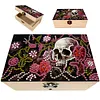 Bo&icirc;te de rangement faite main &agrave; la main pour d&eacute;coration de bureau &agrave; th&egrave;me de peinture en diamant en 5D