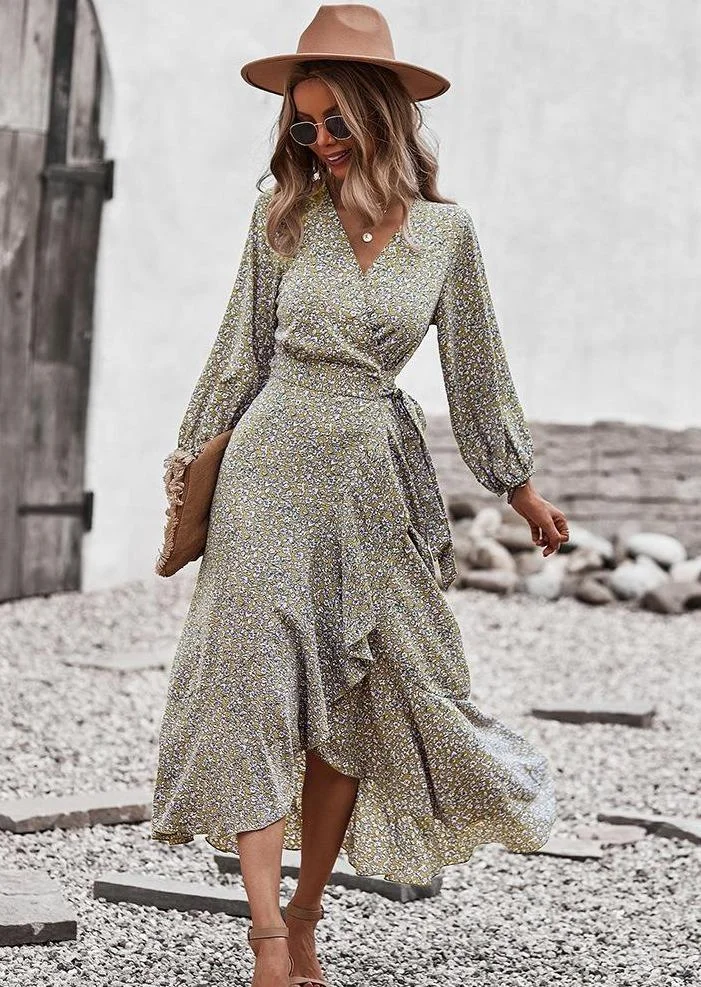 chinese dress ladies Luisa Ruffle Maxi Dress main image 1