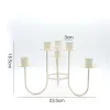 Elegant 6 Heads Candle Holder Table Centerpiece