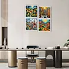 (4-Pack)House-Full Round Diamond Painting 30*30CM