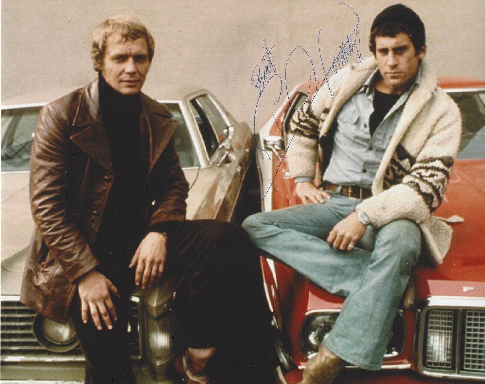 PAUL MICHAEL GLASER SIGNED AUTHENTIC 'STARSKY & HUTCH' 8x10 Photo Poster painting w/COA ACTOR