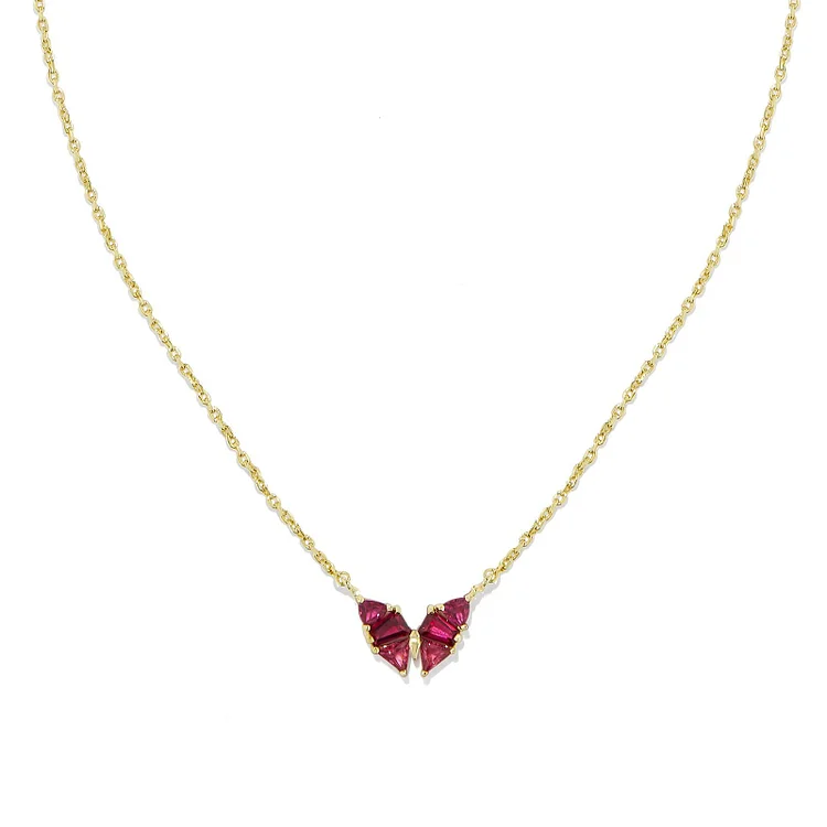 Women's Butterfly Zircon Necklace
