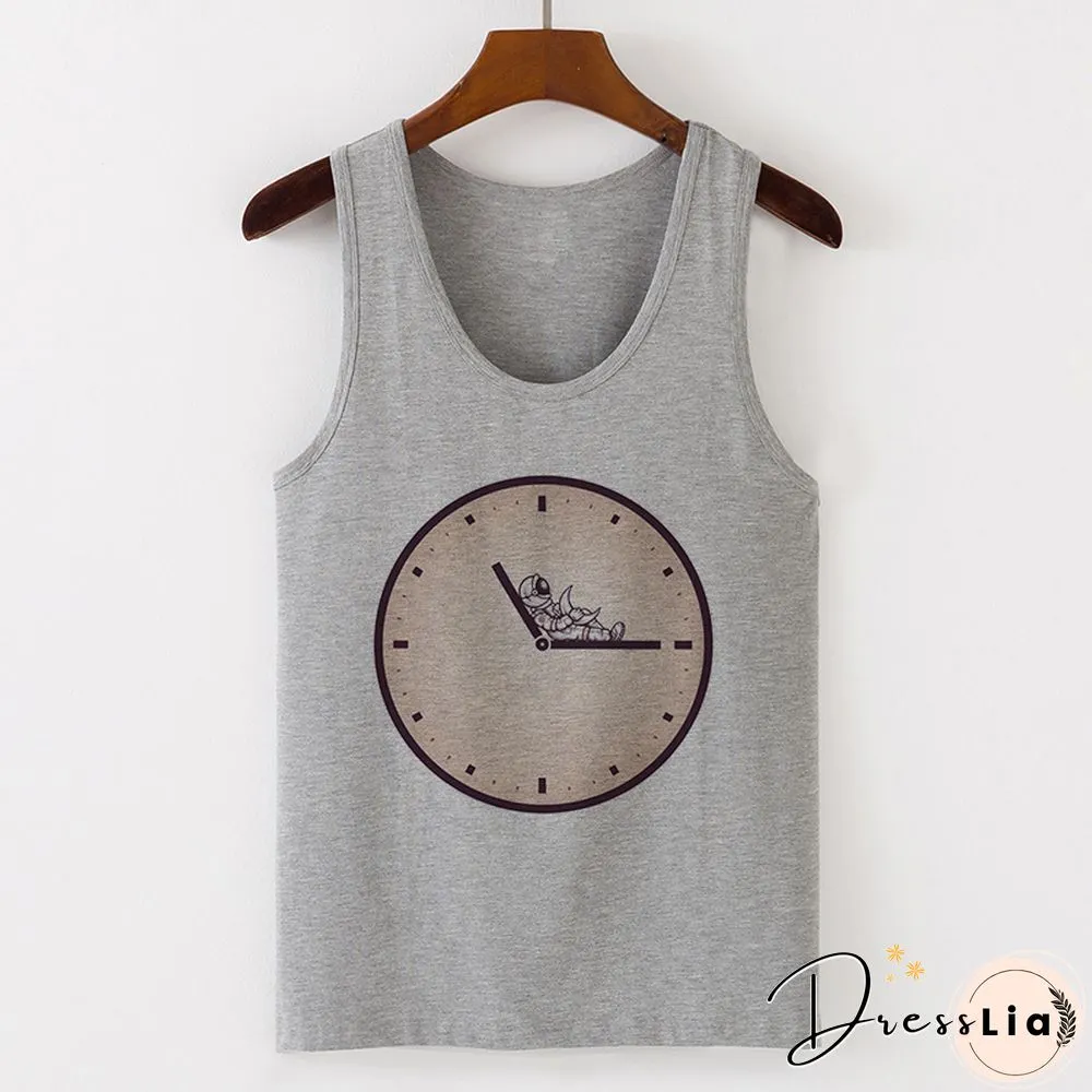 Womens Sexy Vest Tank Tops T-Shirt Summer Camisole Universe Print Fashion Streetwear