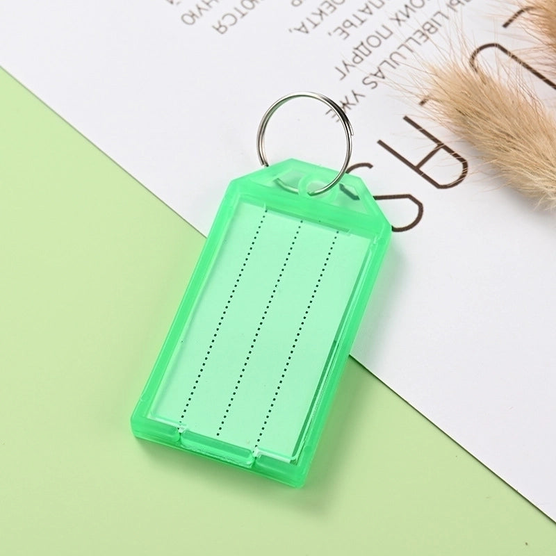100 Pieces Plastic Key Card Rental Color Number Card Key Artifact Label Management Can Be Marked Card Key Chain Key Ring