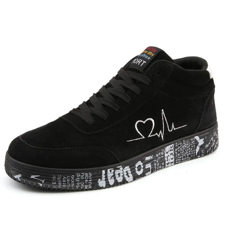 Red High Top Sneakers Women Shoes 2021 Spring Canvas Running Women's Casual Sport Shoes Man Graffiti basket femme Big Size 35-44