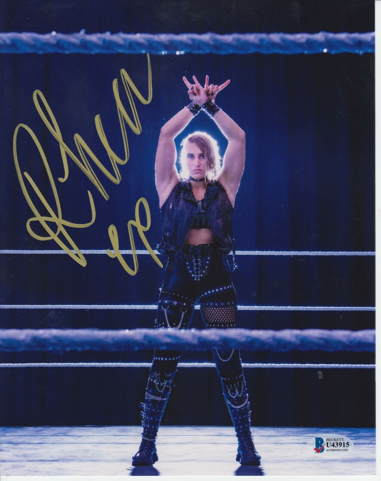 RHEA RIPLEY SIGNED WWE NXT 8X10 Photo Poster painting BECKETT CERTIFIED #3