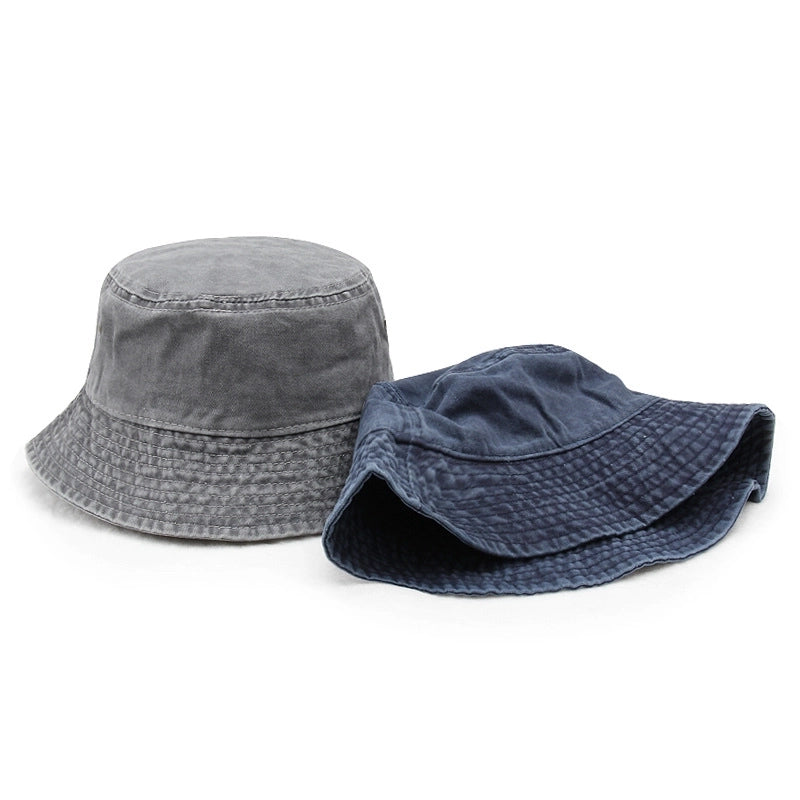 Fisherman Hat Men’s Autumn Washed Cowboy Hat Basin Hat Women’s Autumn And Winter Cotton Outdoor Distressed Mountaineering Sun Hat