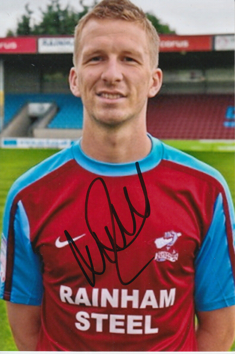 SCUNTHORPE UNITED HAND SIGNED ANDREW WRIGHT 6X4 Photo Poster painting 1.